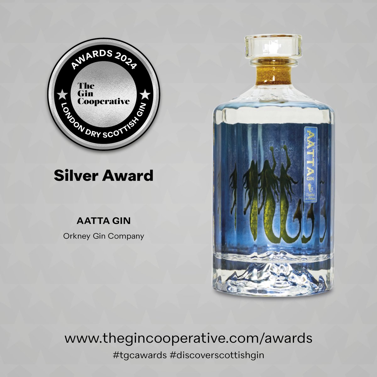 TGC_Awards's tweet photo. London Dry Scottish Gin Award 2024 - Silver Award Winner

Aatta Gin (Orkney Gin Company)

Congratulations @OrkneyGin

Learn more - https://t.co/mowSOCK0Cq

#tgcawards #discoverscottishgin #scottishgin #ginawards https://t.co/a0lcacAunS