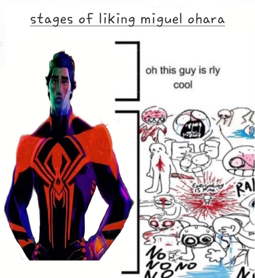 tystarkiplier's tweet image. #spiderman2099 #spiderman2099memes #miguelohara