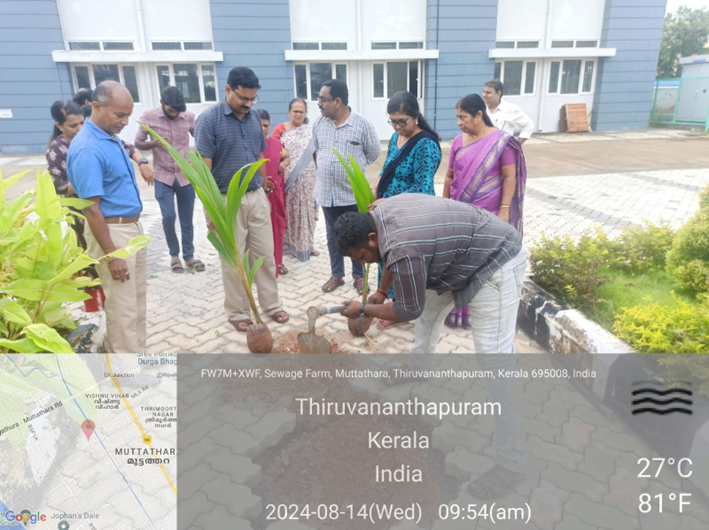 The officials of IGNOU RC Trivandrum in association with the general public conducted a plantation drive in which a number of saplings were planted. Before embarking on the same, the plantation site was cleaned. Members of  civil society  actively participated in this activity.