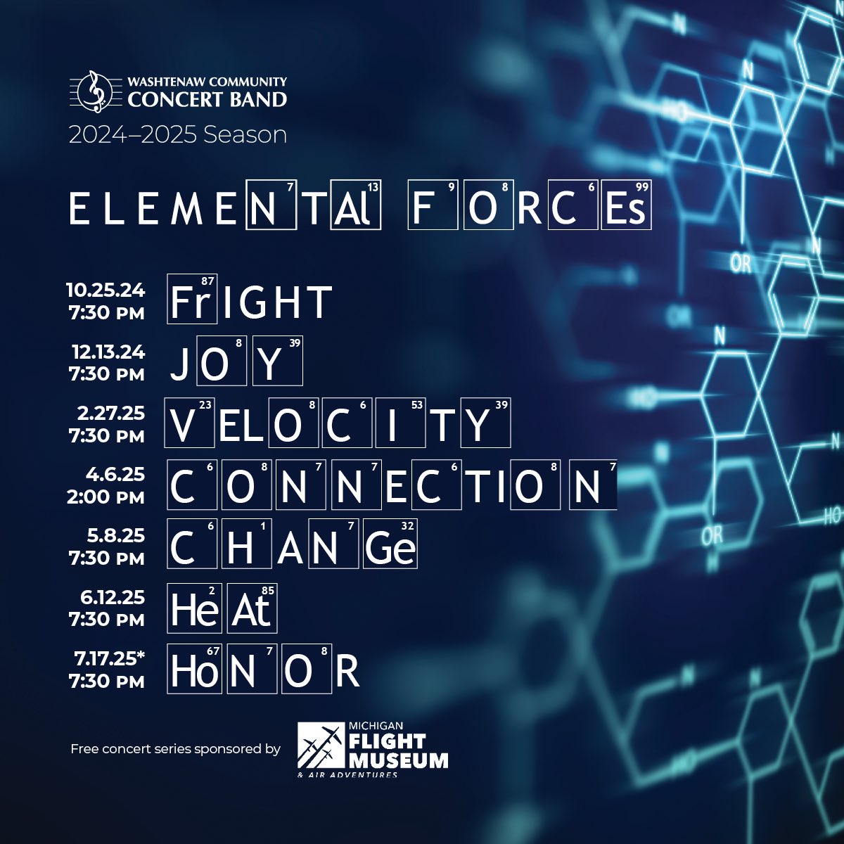 We are back for the 2024 - 2025 season!!! Come and join us! Mark your calendars now!!