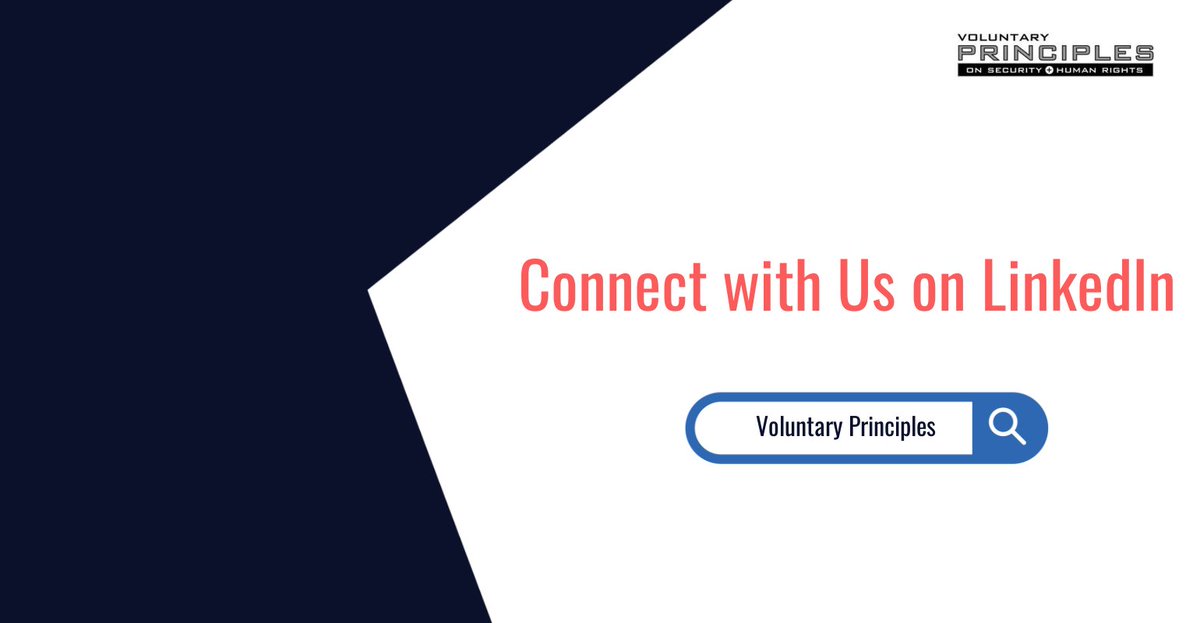 Voluntary Principles on Security & Human Rights tweet media