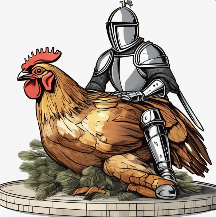 grhmmnr's tweet photo. @hansmollman As opposed to a wee knight on a chicken? https://t.co/YzjymPLtRT