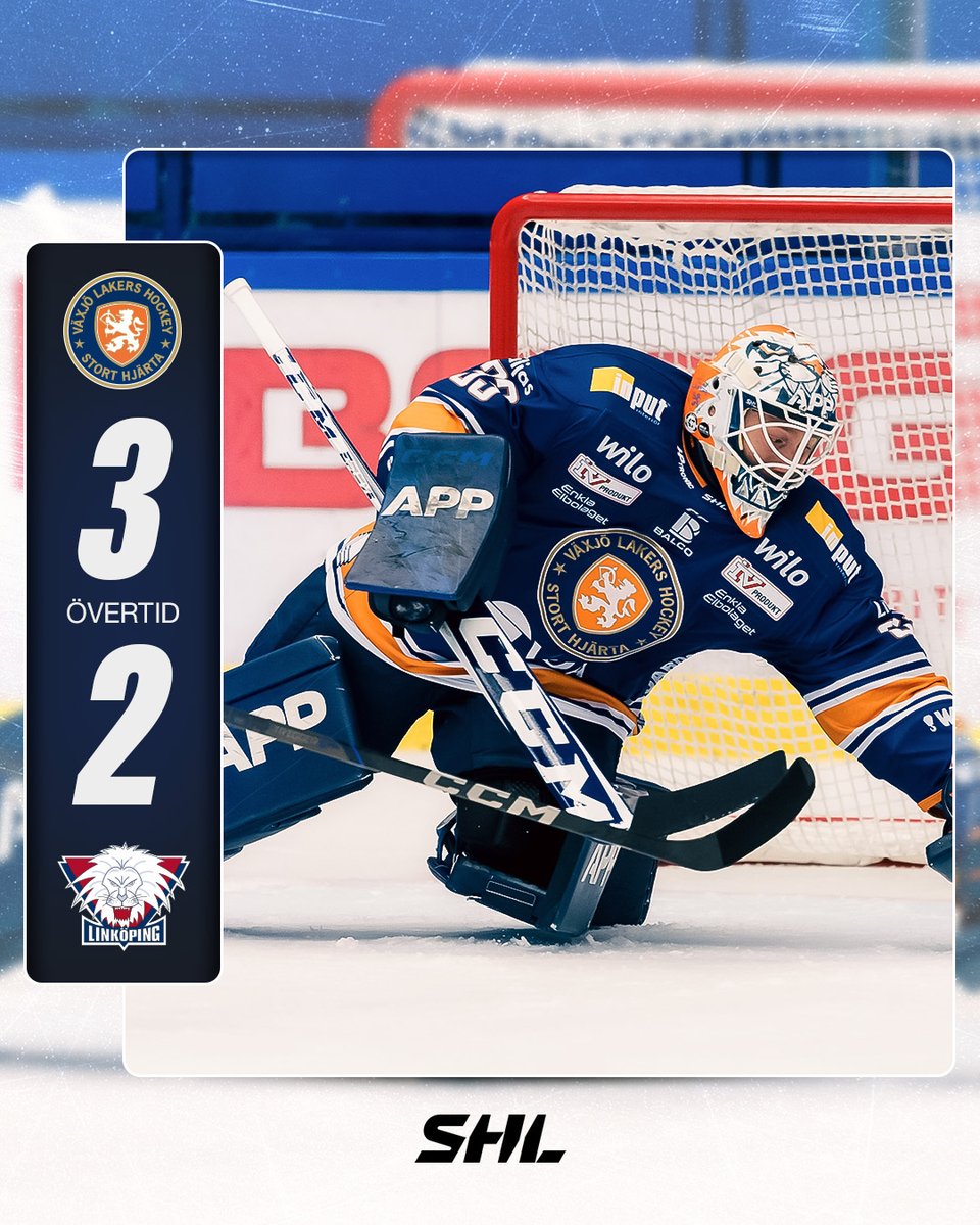 SHLse's tweet photo. Emil Larmi hjälte med 25 räddningar - och en assist.
Text och highlights från matchen hittar du här:📲 https://t.co/g8slAnDeXg
#VLHLHC #SHL #twittpuck #svsshl #ishockey https://t.co/CwzAZLHlVM