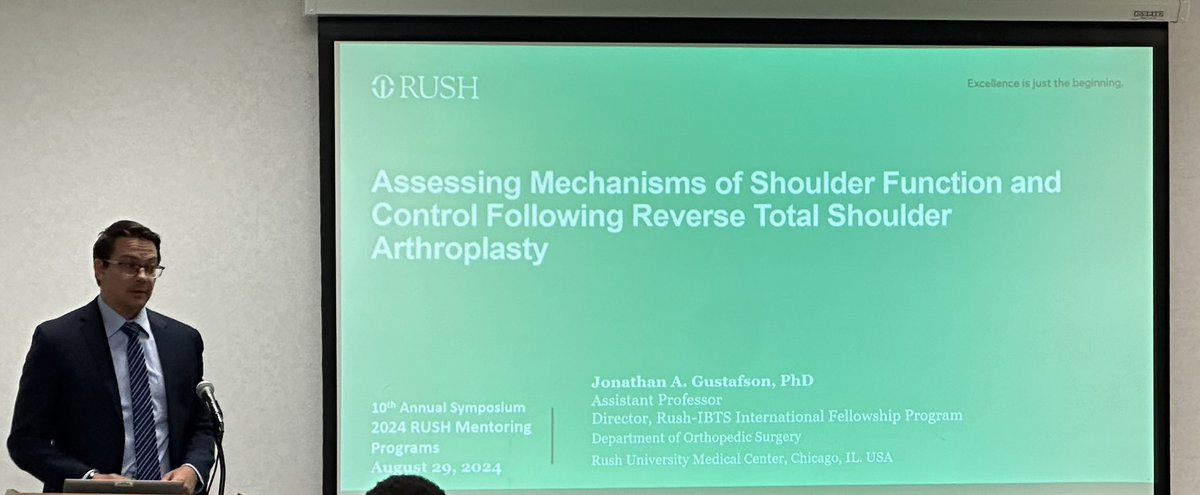 RUSH Orthopedic Research (@ruorthoresearch) on Twitter photo Congratulations to Dr. Jonathan A. Gustafson (<a href="/jonathan_gusto/">Jonathan A. Gustafson</a>) for being a 2024 Rush Cohn Fellow and for presenting his work at the 10th Annual Symposium of Rush’s Mentoring Program
#biomechanics #orthotwitter #shoulder Congratulations to Dr. Jonathan A. Gustafson (<a href="/jonathan_gusto/">Jonathan A. Gustafson</a>) for being a 2024 Rush Cohn Fellow and for presenting his work at the 10th Annual Symposium of Rush’s Mentoring Program
#biomechanics #orthotwitter #shoulder