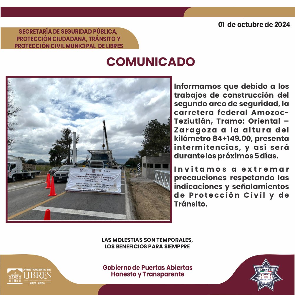 Gobierno Municipal de Libres tweet media