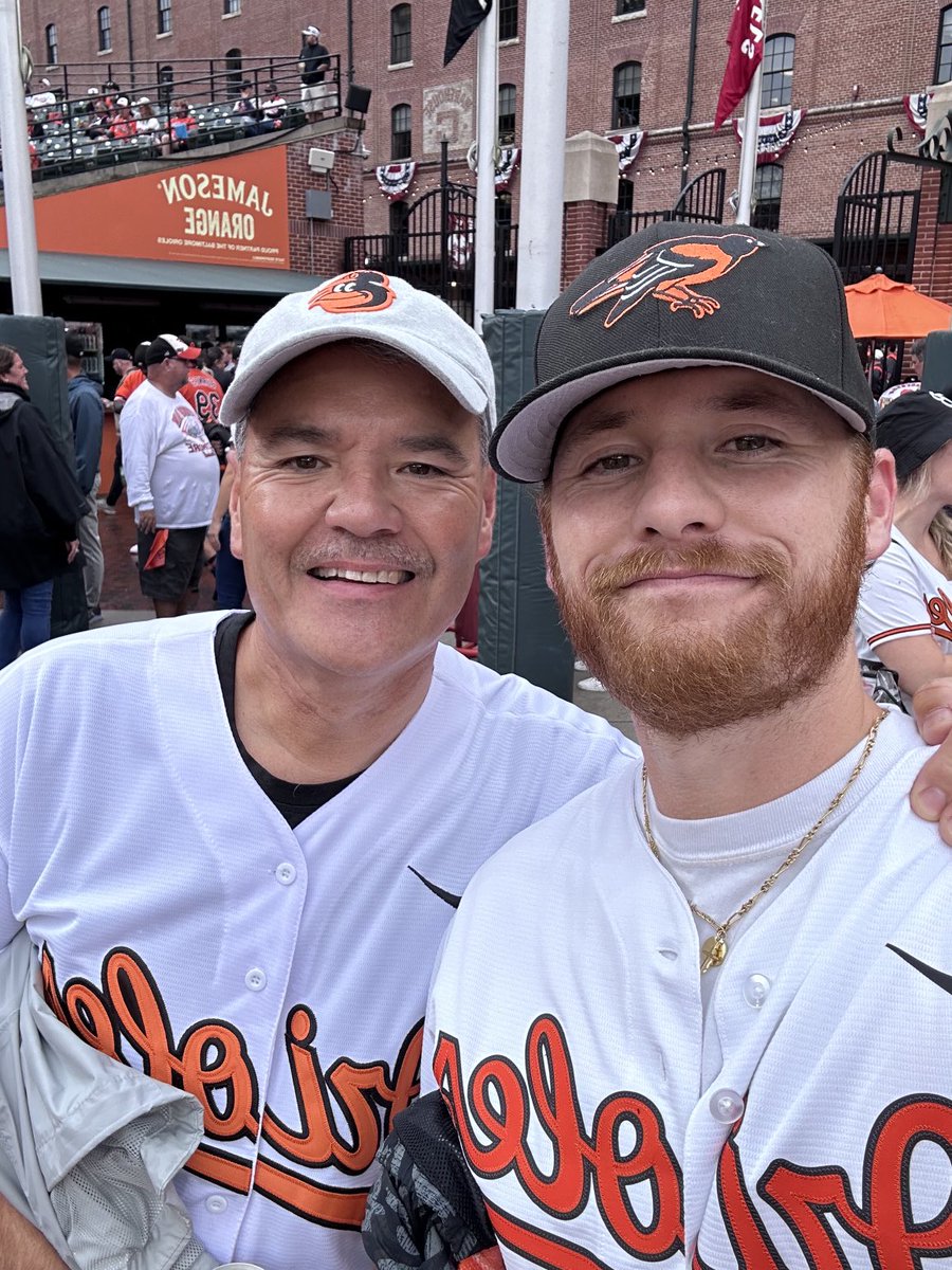 First father son Os playoff game. Doesn’t get any better than this! Let’s go @orioles!