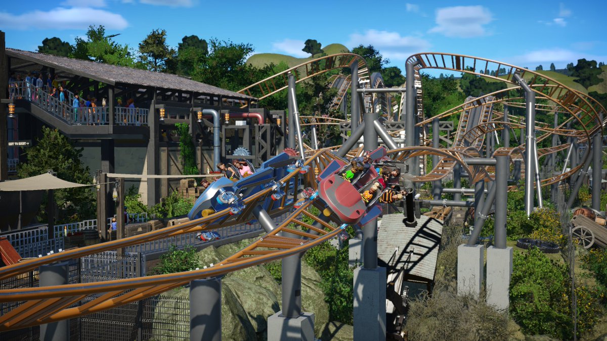 CorvusCoasters's tweet image. These duelling Intamin coasters may be my favourite thing I've made in PlanCo!

If you want to see more of this park series, you can find it on my YouTube Channel : CORVUS :)

#PlanetCoaster #planetcoaster2 #intamin #copcarchase #lethalweaponpursuit