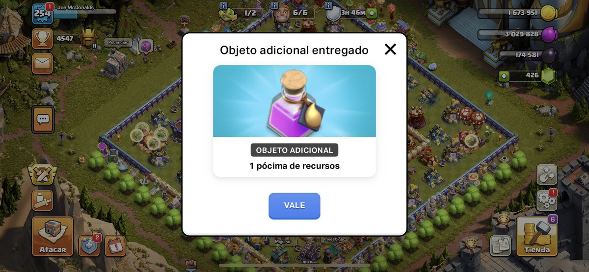 Reclama una pócima de recursos gratis conectándote a la tienda de Supercell con tu supercell ID!
store.supercell.com/es/clashofclans