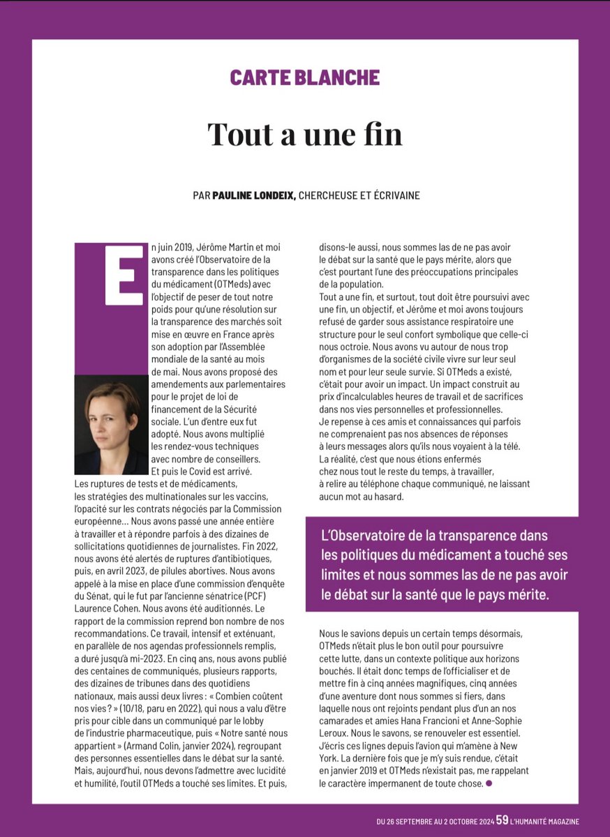 londeixp's tweet photo. « Tout a une fin » 
Au revoir @otmeds 🥺

@humanite_fr https://t.co/cfA1lwprDr
