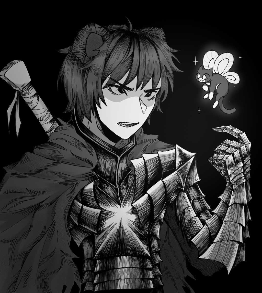 Spreen y micha versión Berserk!

#Spreentober <a href="/SpreenDMC/">spreen</a>