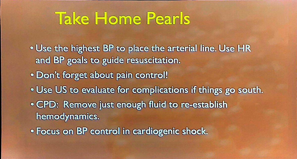 Mark Ramzy, DO, EMT-P (@mramzydo) on Twitter photo <a href="/AlamoCityEM/">Alamo City EM</a>'s <a href="/DocWillisMD/">George Willis</a> on Dissection at #ACEP24
💉Esmolol is a quick on-off, also consider Clevidipine
⬇️Hypotension is not due to meds, think Tamponade!
🫀Aspirate but dont empty pericardium
#FOAMed @ACEPNow <a href="/REBEL__EM/">REBEL EM</a> <a href="/UMEmergencyMed/">U of Maryland Emergency Med</a> <a href="/emupdates/">reuben strayer</a> <a href="/srrezaie/">Salim R. Rezaie, MD</a> <a href="/CMCEMresidency/">Rutgers Health Community Medical Center</a> <a href="/AlamoCityEM/">Alamo City EM</a>'s <a href="/DocWillisMD/">George Willis</a> on Dissection at #ACEP24
💉Esmolol is a quick on-off, also consider Clevidipine
⬇️Hypotension is not due to meds, think Tamponade!
🫀Aspirate but dont empty pericardium
#FOAMed @ACEPNow <a href="/REBEL__EM/">REBEL EM</a> <a href="/UMEmergencyMed/">U of Maryland Emergency Med</a> <a href="/emupdates/">reuben strayer</a> <a href="/srrezaie/">Salim R. Rezaie, MD</a> <a href="/CMCEMresidency/">Rutgers Health Community Medical Center</a>