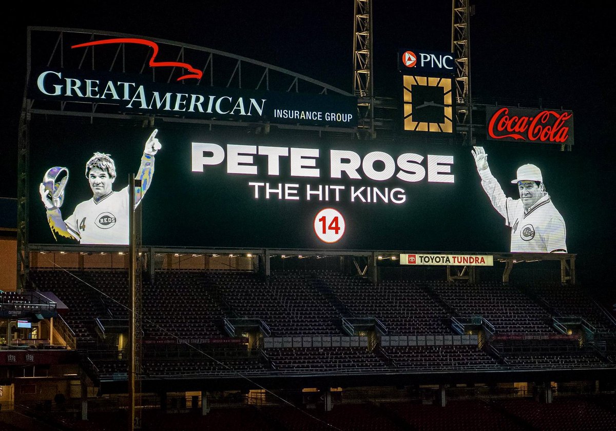 Stanimal1's tweet photo. #RIPPeteRose Mr. #Cincinnati #CincinnatiReds https://t.co/DS4dl5xGq1 https://t.co/nT3u13s50J