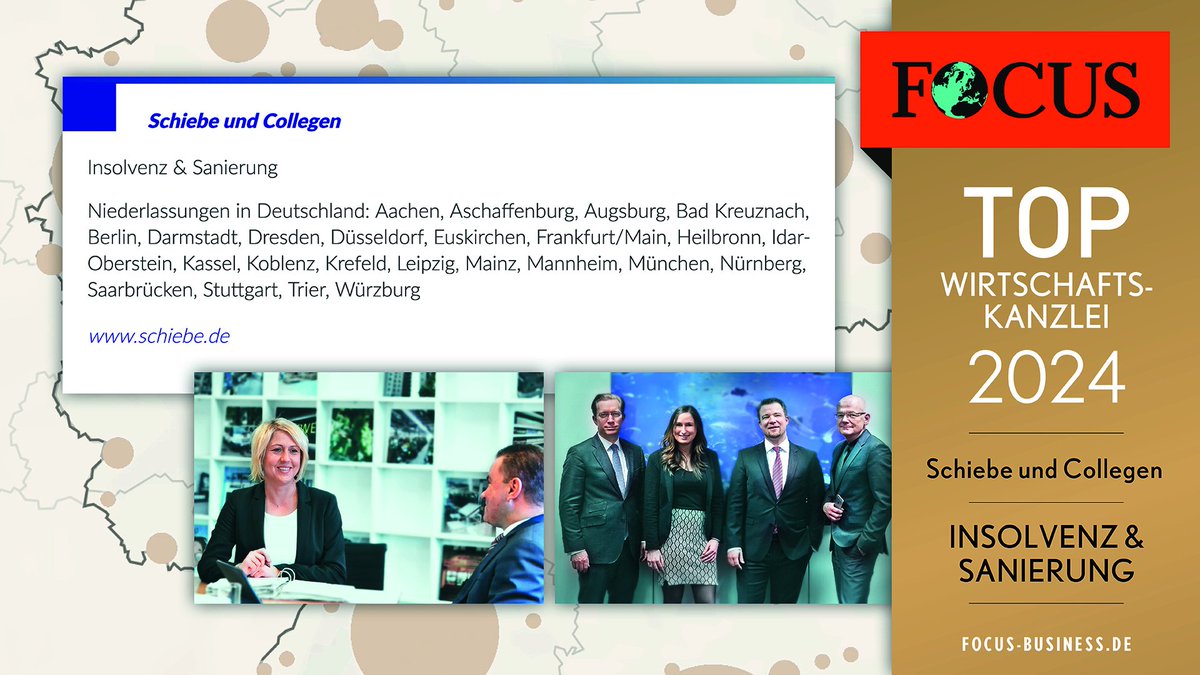 FOCUS Magazin zeichnet Schiebe und Collegen zum wiederholten Mal als Top-Wirtschaftskanzlei 2024 aus

Den kompletten Artikel lesen Sie hier: schiebe.de/schiebe-und-co…
