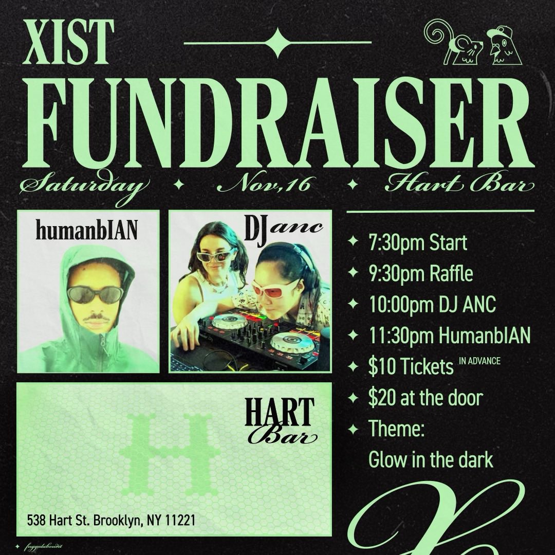 RSVP to our fundraiser! It’s in Brooklyn and glow in the dark theme and our 3 favorite DJs will be there 👀

partiful.com/e/D0cbBMaM6qT6…