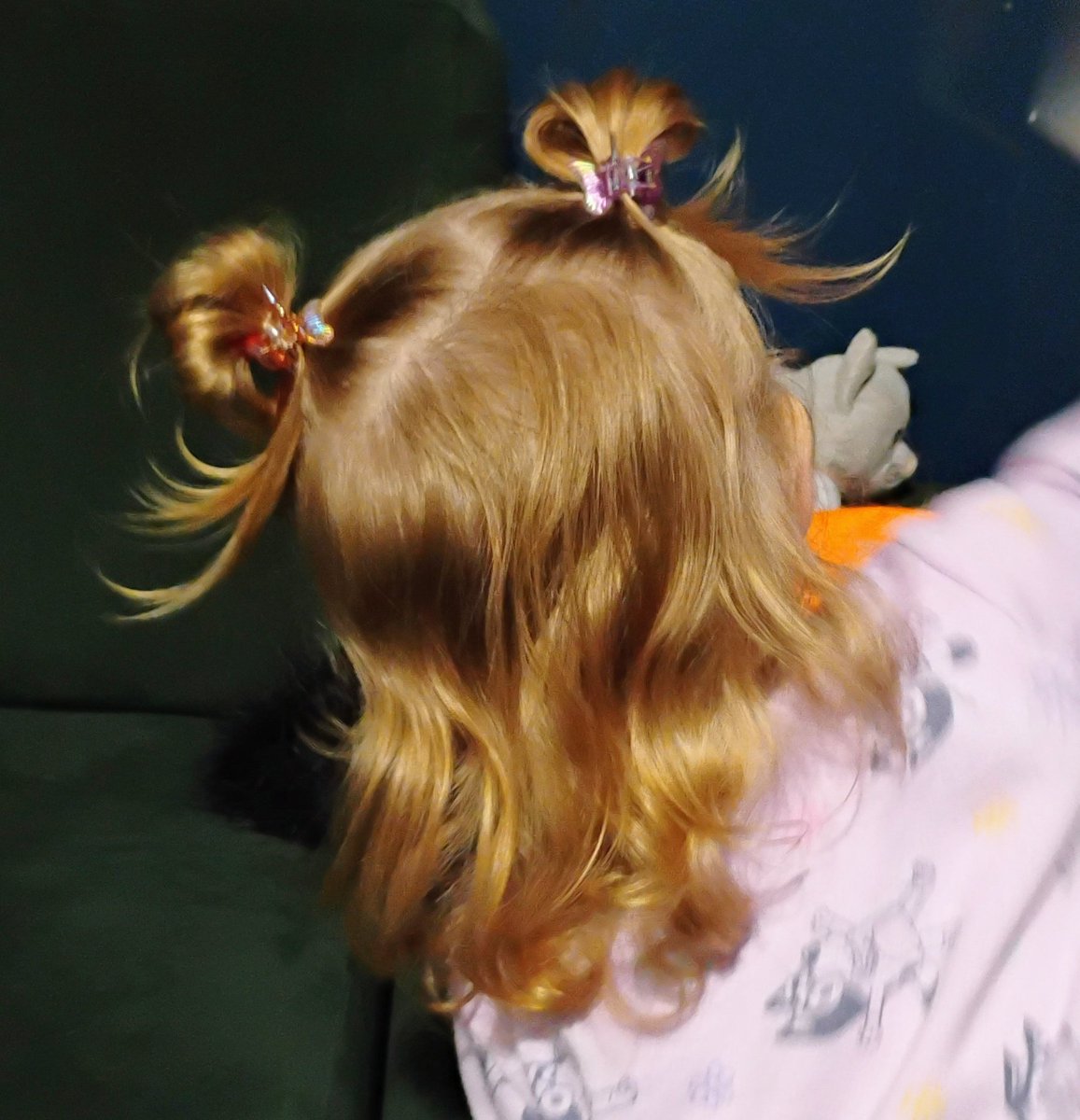 When your baby has JUST enough hair to attempt some sailormoon buns 😍