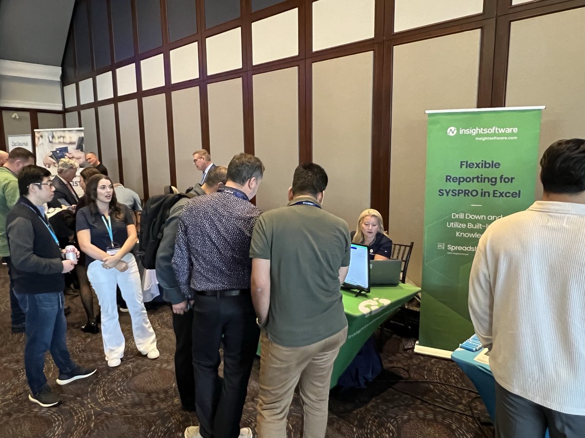 SYSPROAmericas's tweet image. ✨Only at #SYSPROspark: Our extended solutions partners are fueling #SYSPROcustomers to achieve more and grow faster with cutting-edge #ERP integrations. Together, we’re shaping the future of manufacturing! Meet our partners during SPARK to learn more! #SYSPROpartners