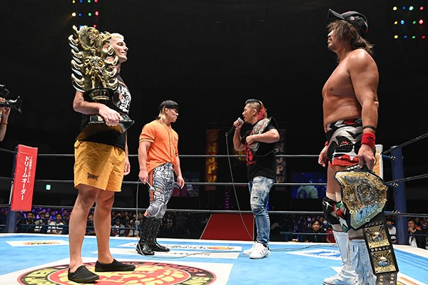 "Ryohei Oiwa being a major part of a closing segment with Tetsuya Naito, Shingo Takagi, and Zack Sabre Jr. on his first night back from excursion says a lot about how the New Japan office views him."

📝Weekly Puro Guide

🔗wrestlepurists.com/ryohei-oiwa-re…
