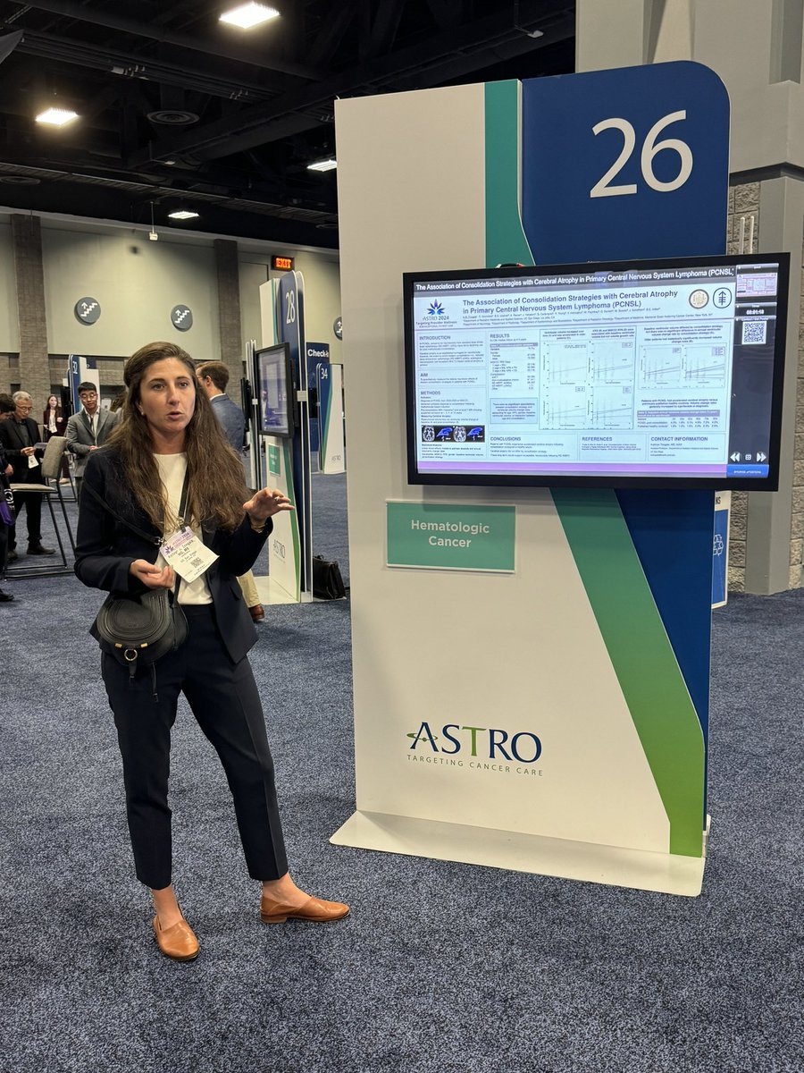 <a href="/KathrynTringale/">Kathryn Ries Tringale</a> presenting on cerebral atrophy after WHRT for primary CNS lymphoma - reduced-dose WBRT does not cause more cerebral atrophy compared to other consolidation strategies. <a href="/brandon_imber/">Brandon Imber</a> <a href="/MSK_RadOnc/">Memorial Sloan Kettering Radiation Oncology</a>