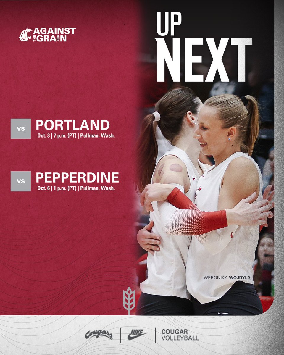 Volleyball Continues WCC Play Hosting Portland, Pepperdine

📰 | wsucougars.com/news/2024/10/1…

#GoCougs #AgainstTheGrain
