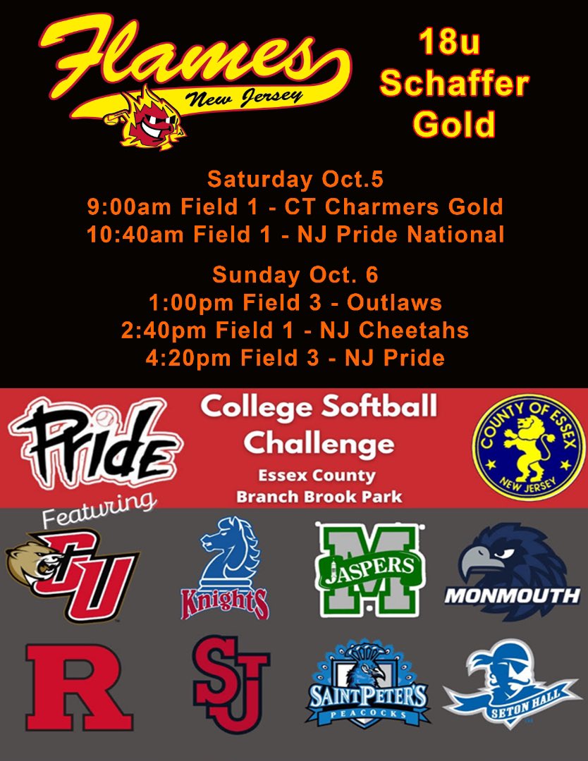 Jersey Flames (@jerseyflames) on Twitter photo Always a great event put on by our friends <a href="/NJPrideGold/">NJ Pride Softball</a> come out to see our girls play and highlighted by some college games!! Game On! #flamesnation Always a great event put on by our friends <a href="/NJPrideGold/">NJ Pride Softball</a> come out to see our girls play and highlighted by some college games!! Game On! #flamesnation