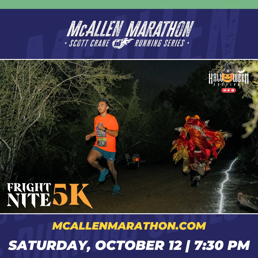 Spots are going fast! Don't miss your chance to join the Fright Nite 5K! Only a few days left until race day, so grab your spot before it's gone👻 Register now: bit.ly/Fright-Nite5K