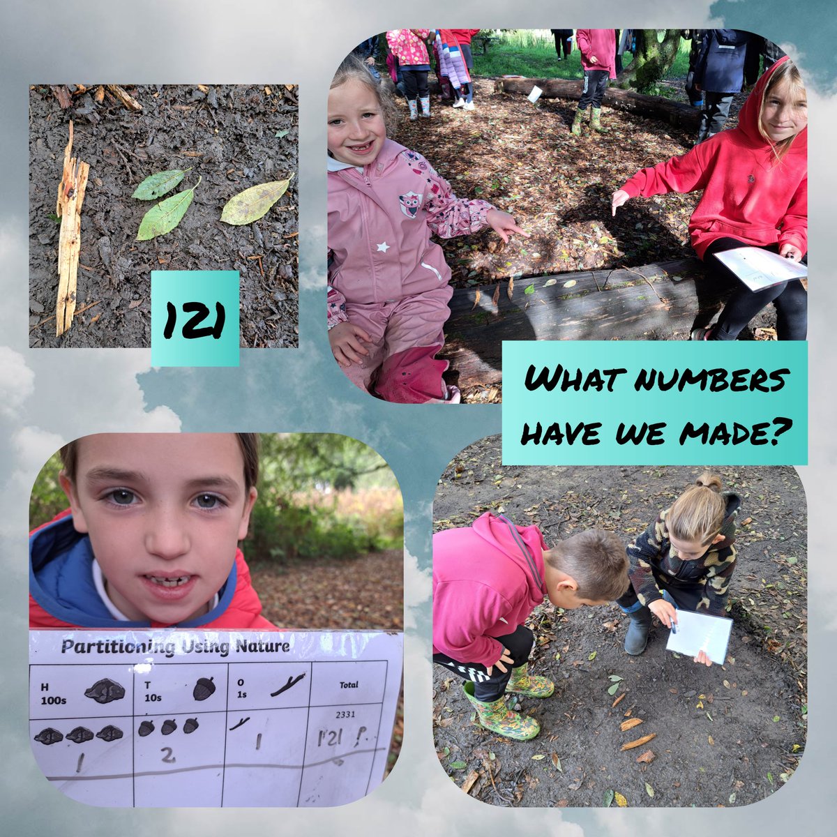 Crwys Primary School (@crwysprimary) on Twitter photo #yearthreefour have enjoyed taking maths outside today, using natural materials to make and partition numbers.
<a href="/_OLW_/">DysguAwyrAgoredCymru/OutdoorLearningWales</a> #yearthreefour have enjoyed taking maths outside today, using natural materials to make and partition numbers.
<a href="/_OLW_/">DysguAwyrAgoredCymru/OutdoorLearningWales</a>