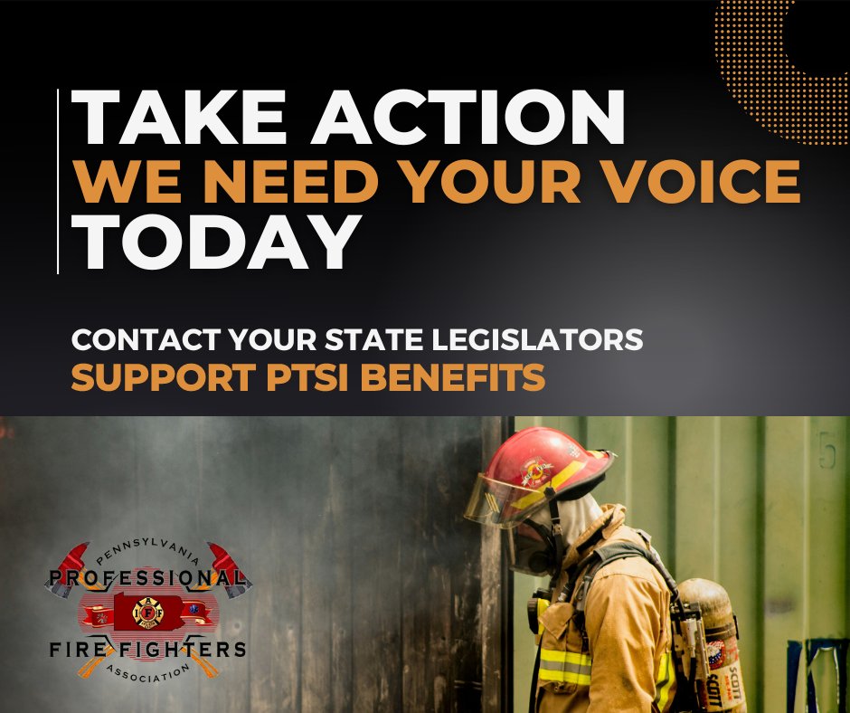 PPFFA3's tweet image. Your emails and phone calls are making a difference!

The PA Senate Labor and Industry Committee voted unanimously to support HB 1632 to provide First Responders with PTSI benefits from Workers Compensation.

Keep up the pressure. Visit our Action Center today to contact your…