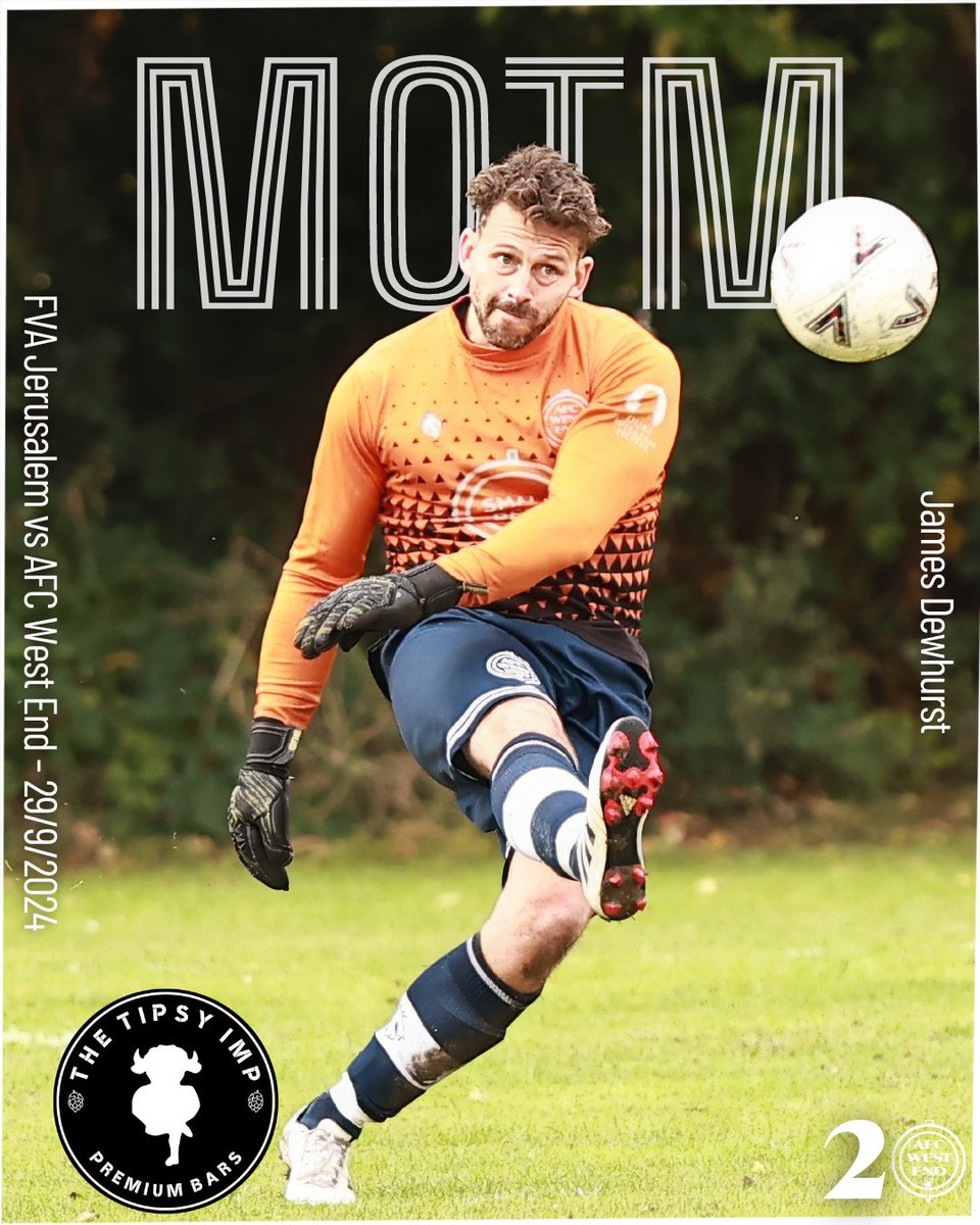 A sponsorship, man of the match and general appreciation post tonight for James Dewhurst.

On Sunday he came off the bench to play in goal for AFC, putting the team first as he always has, and was rewarded with the Man of the Match award.