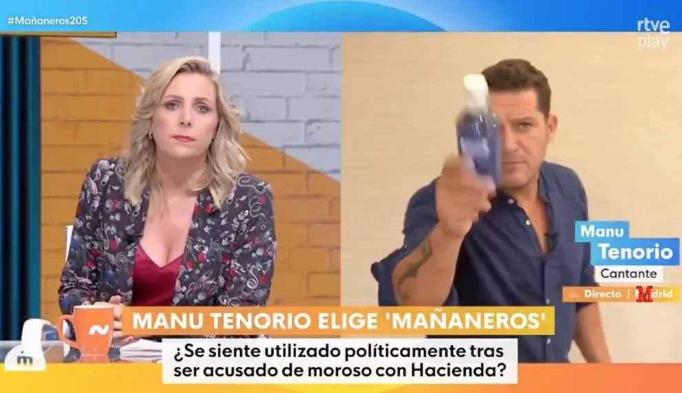 Jorge Ponce recreando este momento de Manu Tenorio en Mañaneros ha sido BRUTAL 🤣🤣🤣🤣

👏🏻👏🏻👏🏻👏🏻👏🏻👏🏻👏🏻👏🏻👏🏻👏🏻

#LaRevuelta #LaRevueltaTVE