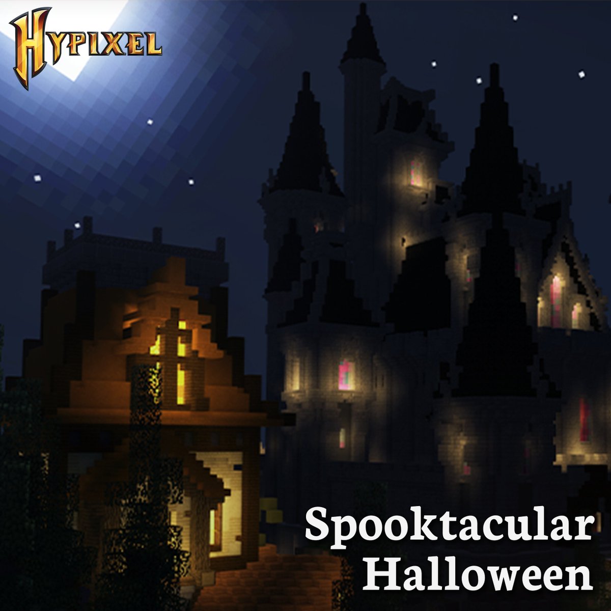 HypixelNetwork's tweet photo. BOO! 👻 Spooktacular Halloween is here on the Hypixel Network! Check out our spooky new lobbies, map updates, and more, if you dare! 🎃🍂 https://t.co/dwLuhVT37n