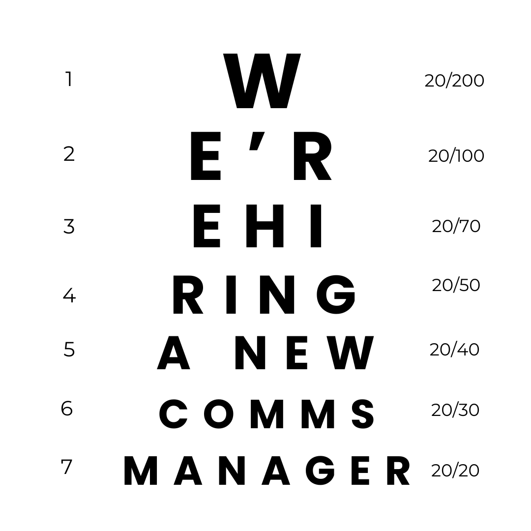 Texas2036's tweet photo. No, your eyes aren't deceiving you. 👓
We're hiring a Communications Manager to help get the word out on all the amazing work our Texas 2036 team does to make Texas the best place to live and work. #careers #txjob
You can find all the details and apply here: https://t.co/1bIkJYCn92