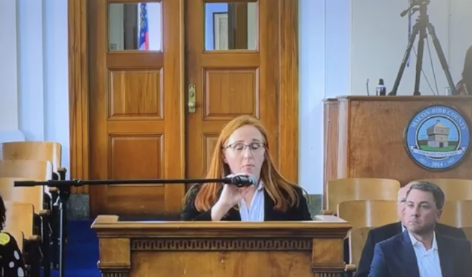 liz_lines's tweet image. The Sr. Asst. County Atty Sara Davis explains it is @MaconBibbCounty's recommendation for final the #AlcoholLicense for #KitchenPride. Denial approved. Also ratifies #EmergencyDeclaration for #Helene. @maconnewsroom @mercerccj
