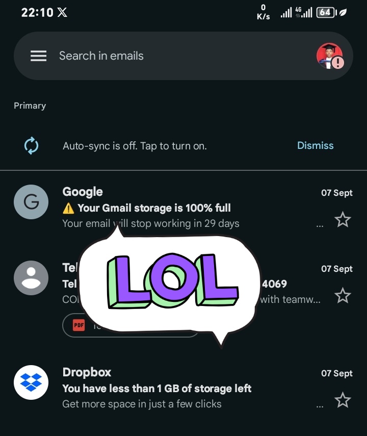 RealSuffo's tweet photo. @N0bodyJustMe Same here been using this email since 2011...

Tired of deleting... https://t.co/XAcDl3bEtG