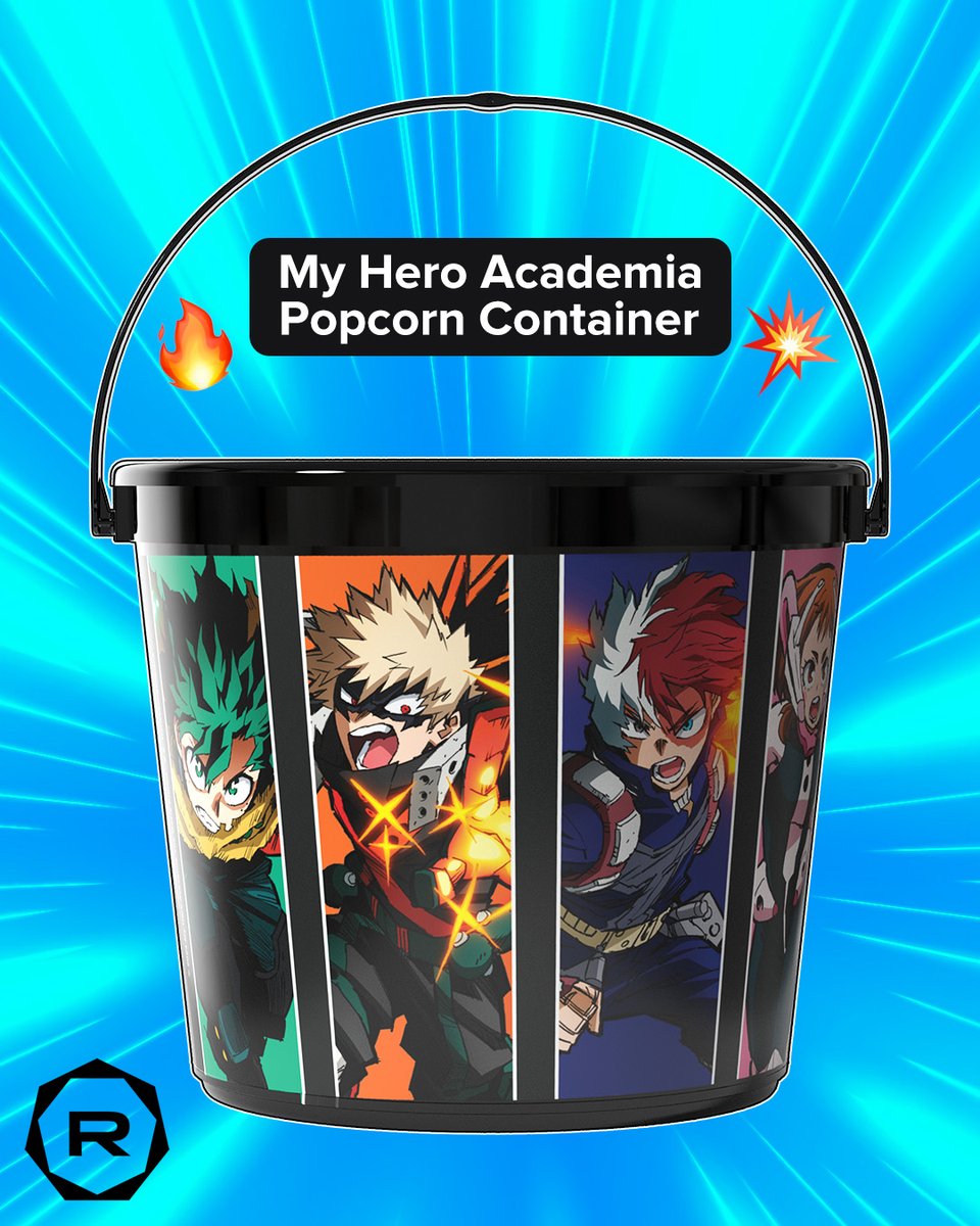 New My Hero Academia Collectible Popcorn Buckets & Cups for the