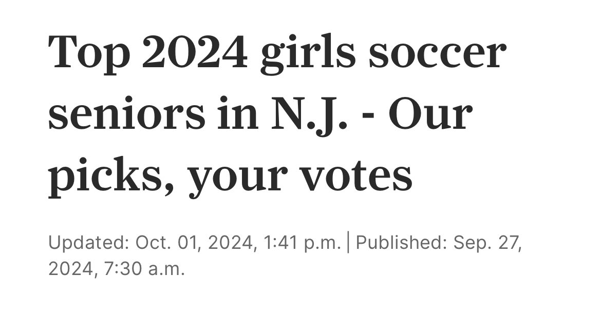 I am grateful to be highlighted alongside a very talented senior class statewide!Thank you <a href="/HSSportsNJ/">NJ.com HS Sports</a> for celebrating players graduating NJ highschool sports this year! 

<a href="/rfh_ad/">CLanzalotto (RFH Retired AD)</a> <a href="/RFHBoosters/">RFH Booster Club</a> <a href="/theshoresavages/">The Shore Savages</a> @SHORESPORTSnet <a href="/shorecoaches1/">Shore Conference Soccer Coaches Association</a> <a href="/BrandonGouldHS/">Brandon Gould</a> <a href="/nlowe11/">Nick Lowe</a> <a href="/RFH_Regional/">Rumson-Fair Haven</a>