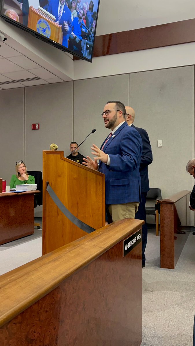 ChrisVaccaro's tweet photo. What a perfect way to kick off Italian American Heritage Month! 

Special thanks to Suffolk County Legislator  Anthony Piccirillo (@picc211) for presenting me a proclamation on behalf of the Italian American Heritage Society of Long Island. 

Leg. Piccirillo, a proud Sachem alum and Italian American, spoke passionately about this month's purpose. He also recognized national leadership from the Sons and Daughters of Italy in America.

I spoke to the Suffolk County Legislature with the conviction that we are here for a purpose: to build a bridge, honor the past, and inspire the future. We will never let the dreams of our ancestors die. We are living their dreams, and will advocate and educate on their behalf. 

I’m looking forward to so many great Italian American events this month … Two Flags. One Heart. 🇮🇹 🇺🇸