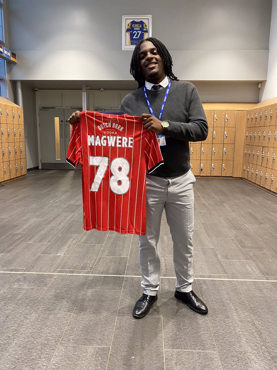 A new addition to our wall of inspiration. Welcome Craig Magwere who has kindly donated his York City shirt. We want our current pupils to have the aspiration to do the same. #BYASportandPE #Watchthisspace