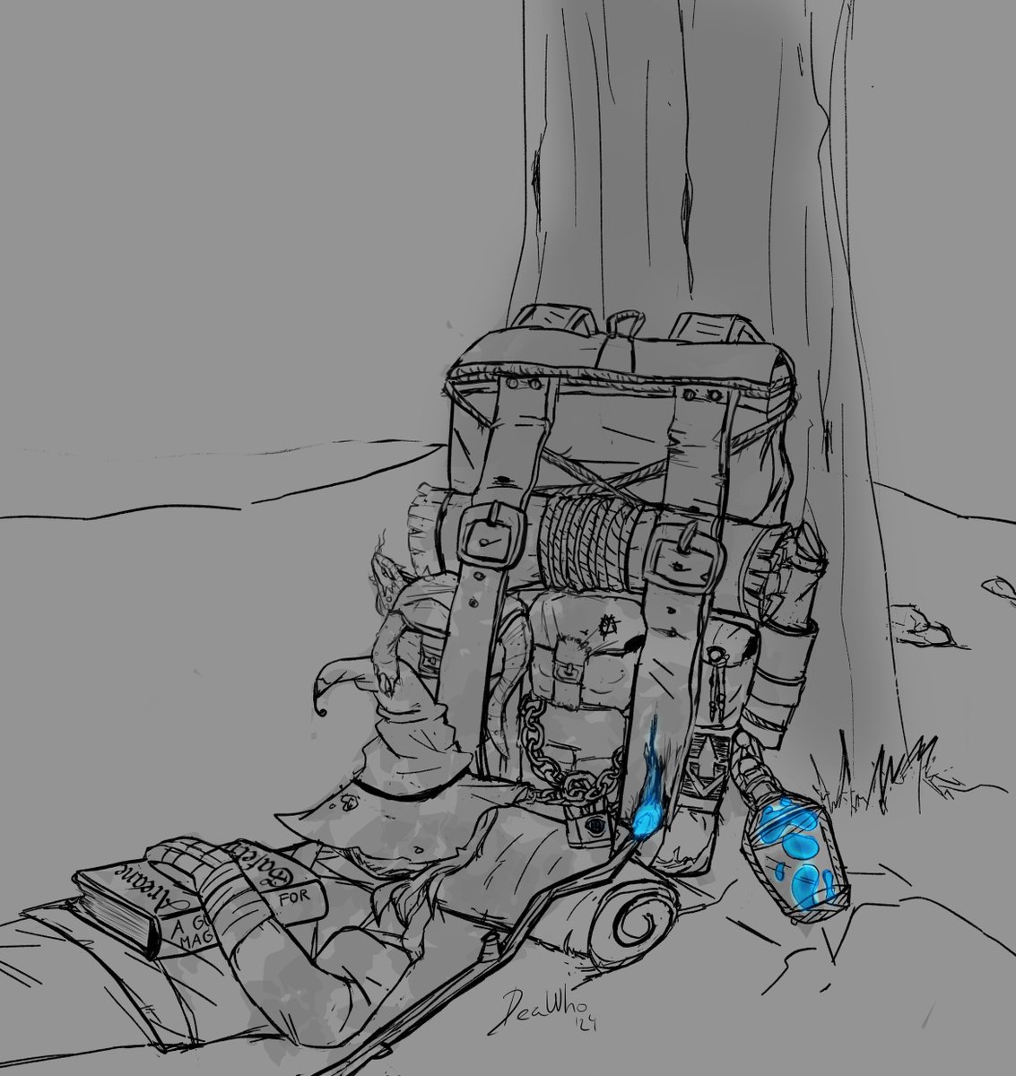 #inktober #inktober2024 #backpack