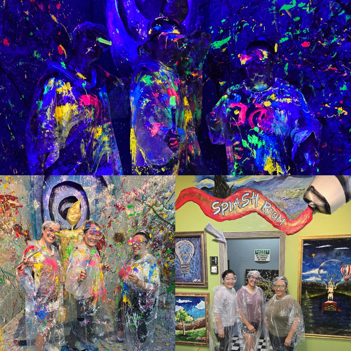 MemosCanvas's tweet photo. ๐จ ๐ Splash Room! #splashroom #splash #splashpaint #abstractart #drippaint #messypaint #sipandpaint #paintparty #paintnight #learntopaint #montclair #art #artist #artgallery #memoscanvas #canvas #laart #artgallery #gallery #paint #painting #acrylics #brush #love #family https://t.co/JFQfeinL22