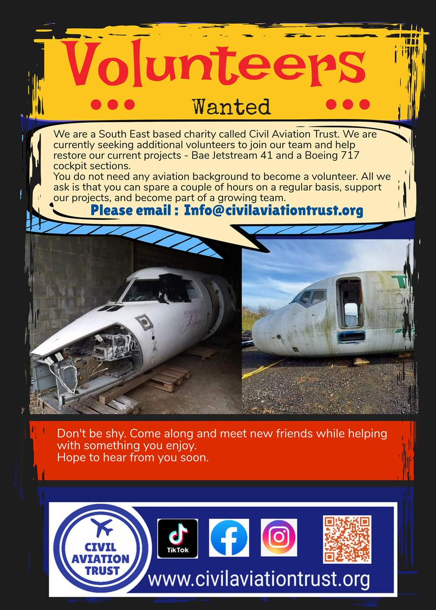 Civil_Av_Trust's tweet image. ##civilaviationtrust #charity #southeast #teamwork #restoration
