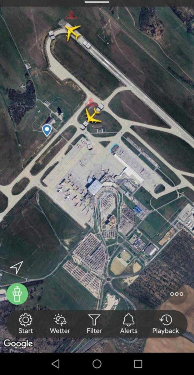 Two Airbus A380 at the Budapest Airport at the same time. #bud #breaking #budapestairport