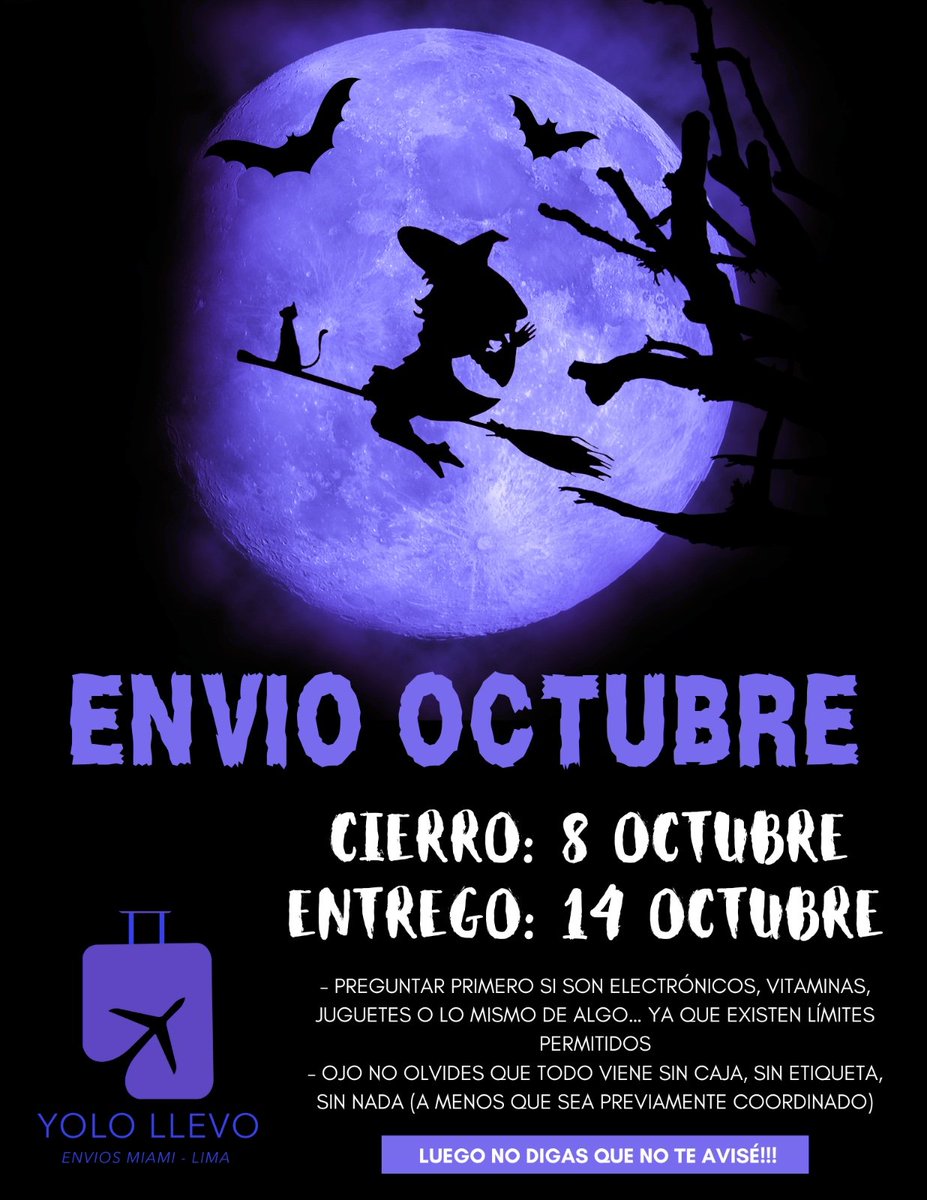 Chicoc@s les dejo el flyer de Octubre!