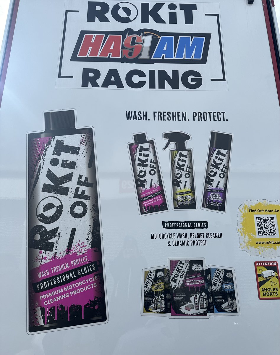 5,4,3,2…1
Donington Park..We have ROKiT OFF!.
#RoKiTOff #newrange #BikeCare #MotorbikeCleaning #ProtectYourRide #MotorbikeProtection #ShineAndProtect #MotorcycleMaintenance #UltimateBikeCare #BikeCleaningEssentials
#MotorbikeLove #BritishSuperbikeChampionship 
#DoningtonPark