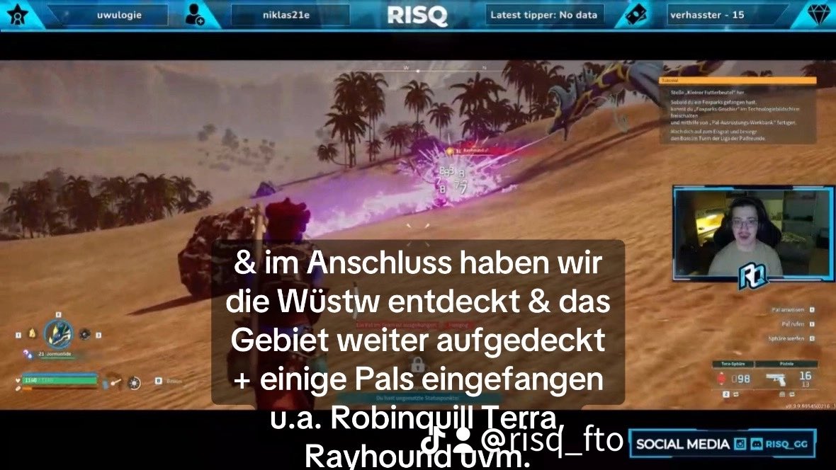 RisQ_fto's tweet photo. π₯ https://t.co/IOeRwYtdTY ~ RΓΌckblick der heutigen Palworld Abenteuer π₯
#twitch #twitchdeutschland #fyp #fy #Gaming #gameplay #palworld #kleinerstreamer #Gamer #ΓΆsterreich #deutschland #de #community #livestreamer #smallstreamer #palworldstream #deutscherstreamer #livestream https://t.co/FYQk7uvQPs
