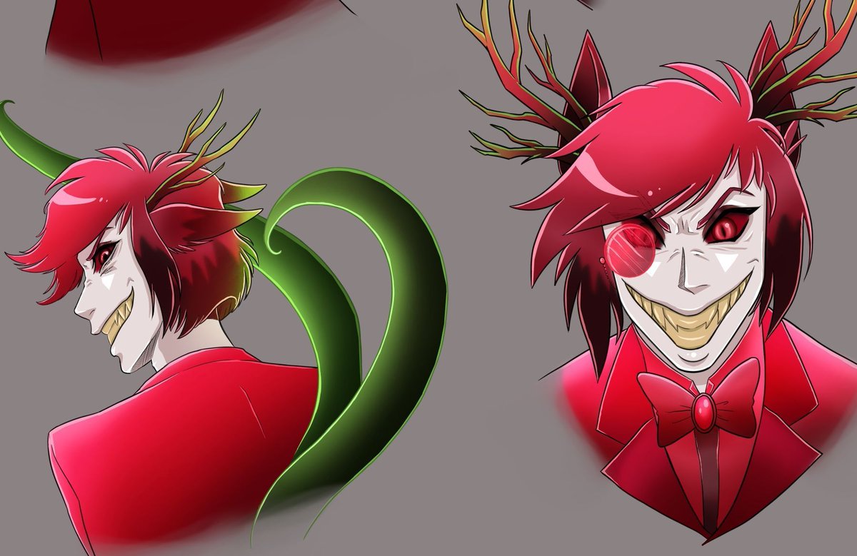 How could I resist drawing this hot ace demon daddy! 😩 ❤️ 🔥 💦 

#Alastor #HazbinHotel #theradiodemon #krita #notaigenerated