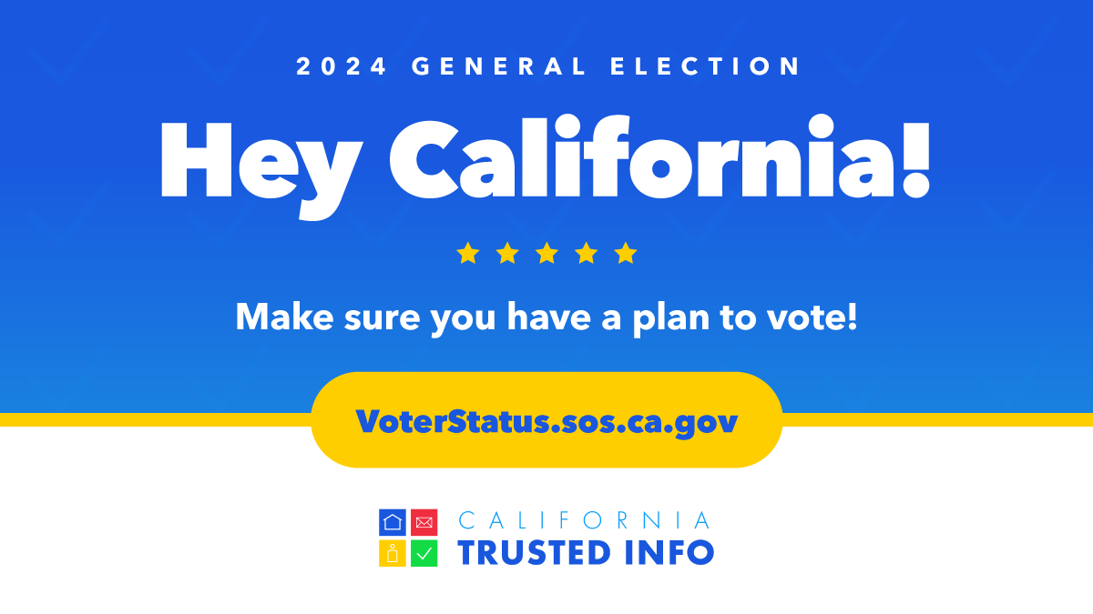 California Secretary of State tweet media