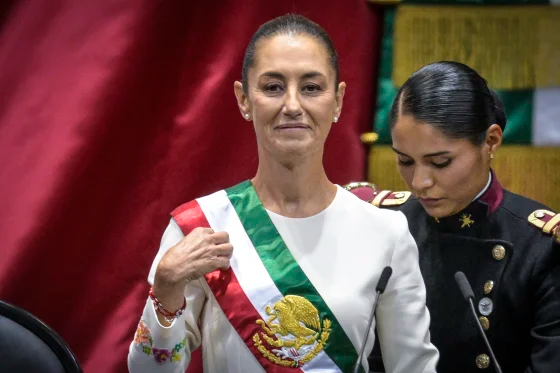 flying under the radar today: claudia sheinbaum being sworn in as mexico’s president  

north america’s first female elected head of state