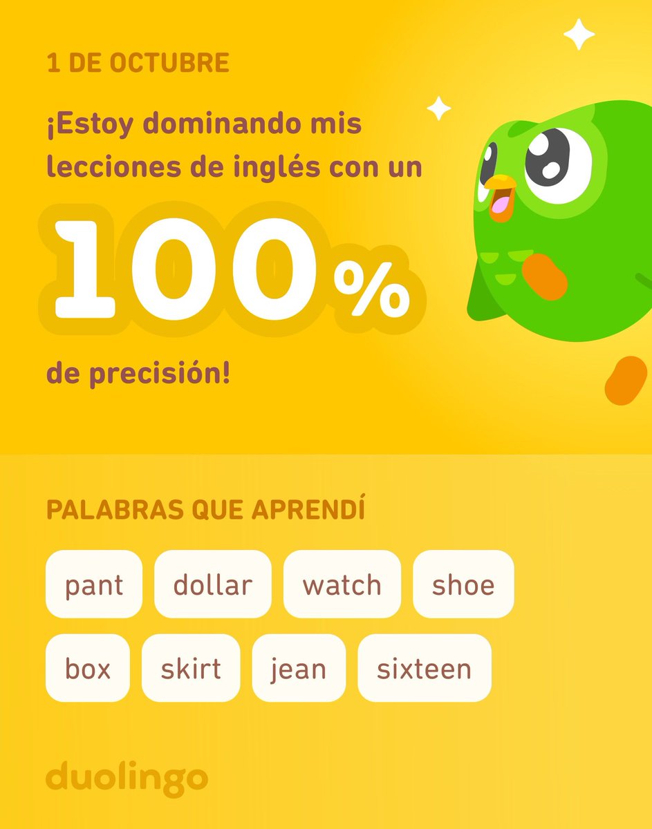 jesuspalsa's tweet photo. ¡Estoy aprendiendo inglés en Duolingo! Es gratis, divertido y efectivo. https://t.co/u6rYphZ78B