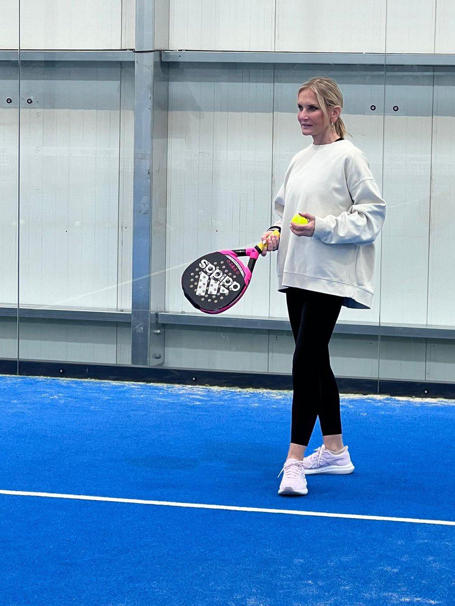 SkyJacquie's tweet photo. Have been so curious about this sport and finally tried it - PADEL it was fun and not too tricky - really enjoyed it - my son plays tennis well and was such a natural - I don’t but I wasn’t embarrassing ! 👌🏓🎾 #game4padel https://t.co/OyCgQfoVpP