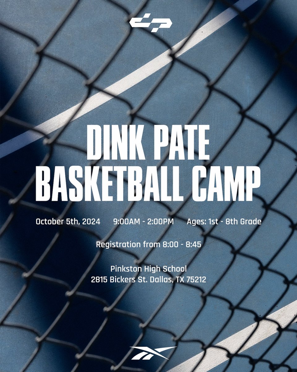 Great opportunity for Dallas ISD students in grades 1-8 to attend the Dink Pate Basketball Camp Saturday at Pinkston High School. #PlayBIGDallas